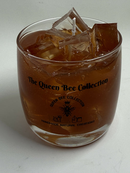 Whiskey Barrel Drink Candle