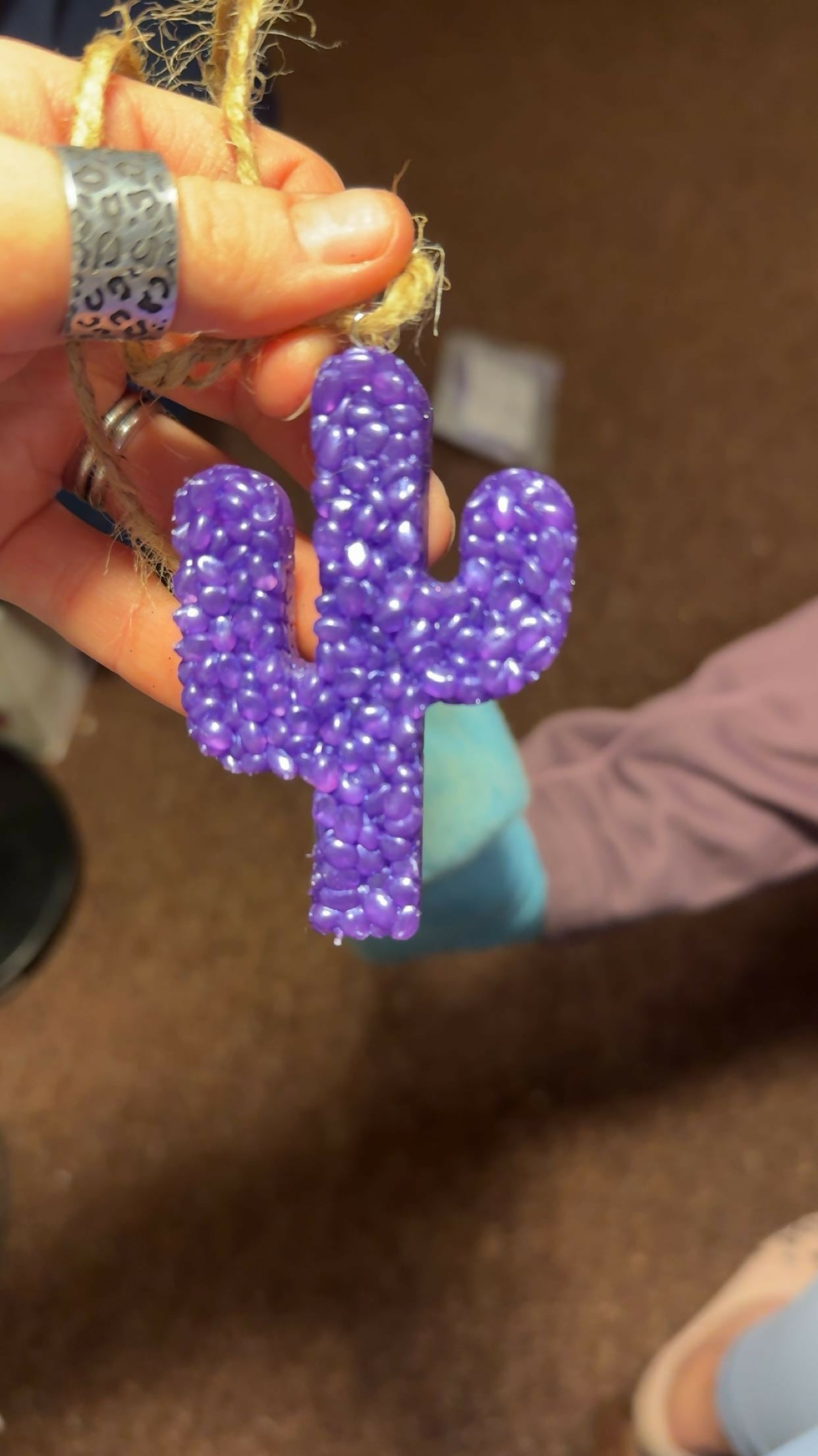 purple mini cactus- butt naked