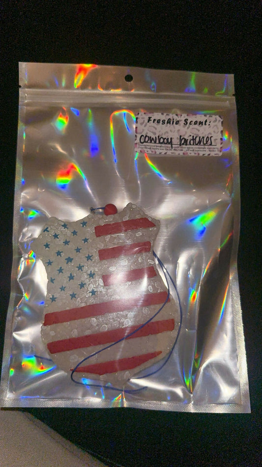 american flag badge - cowboy britches