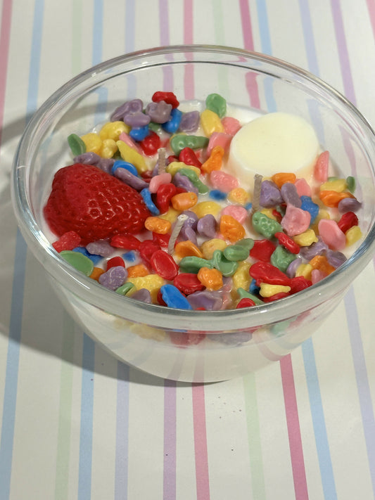 Frooty Pebblez Cereal Candle
