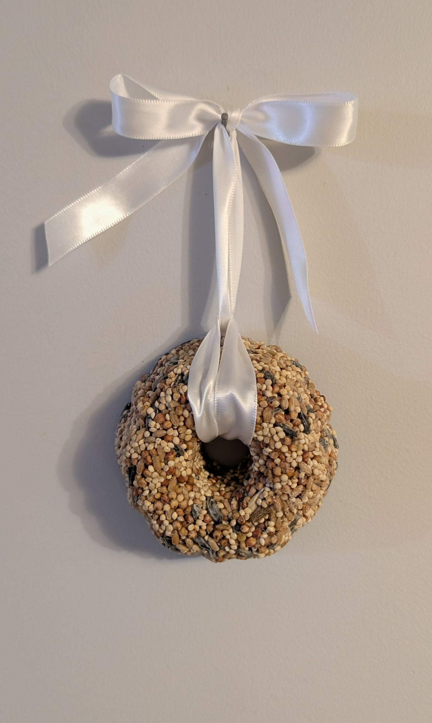 Mini birdseed wreath