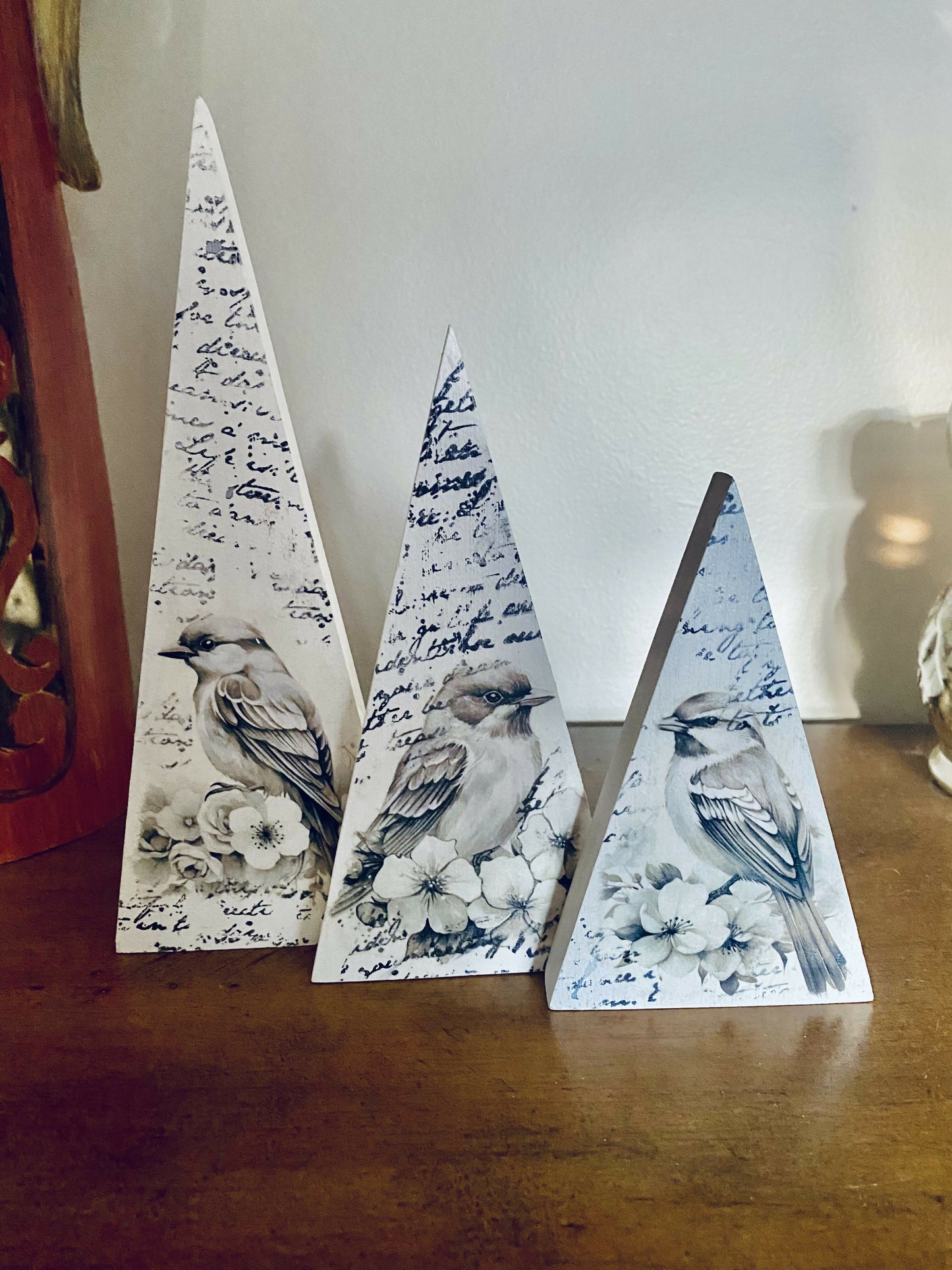 Wooden Tree Set: Birds