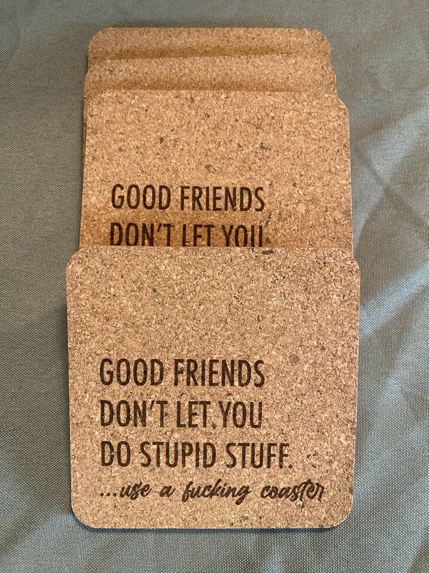 Cork Coaster Set