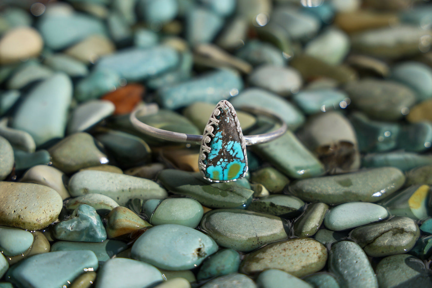 Blackjack turquoise cuff bracelet